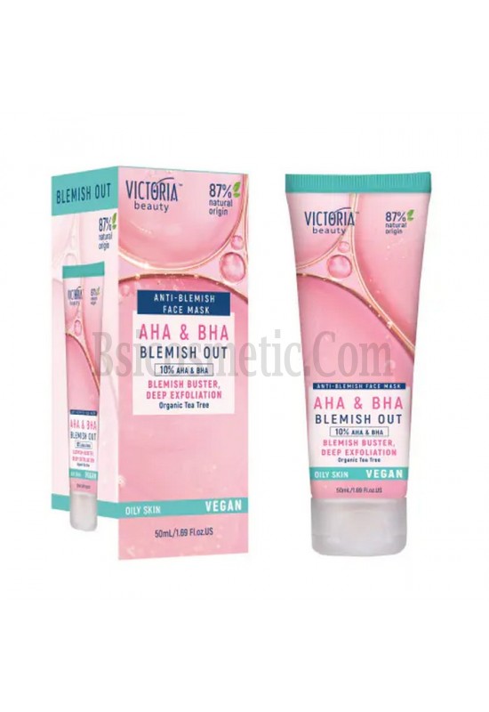 Victoria Beauty Blemish Out Ексфолираща маска за лице против пъпки с AHA и BHA